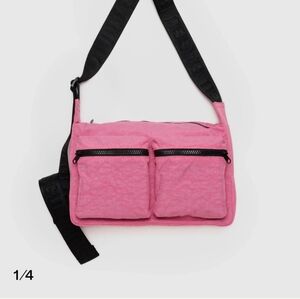 NWT BAGGU Medium Cargo Crossbody Azalea Pink